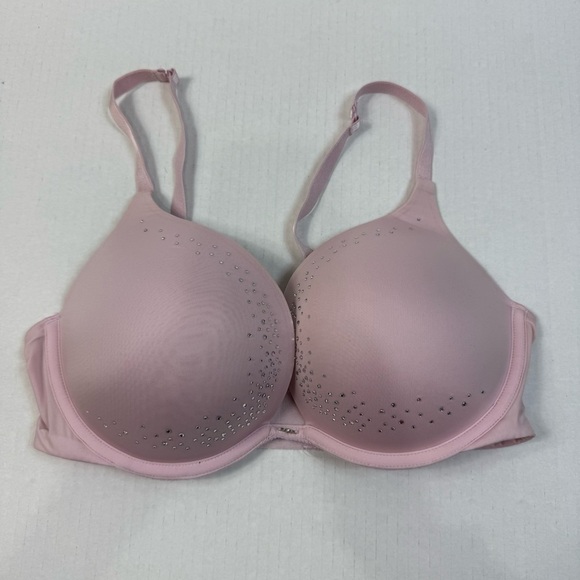 Victoria's Secret Pink push up Bra with Rhinestone Details Size 34DD - Picture 1 of 6